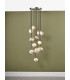 Cluster Pendant Light Polished Chrome Glass 2.5M, 12x G9