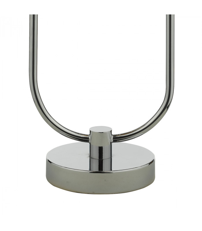 Table Lamp Polished Chrome Glass, 2x G9