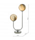 Table Lamp Polished Chrome Glass, 2x G9