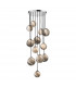 Cluster Pendant Light Polished Chrome Glass 1.5M, 12x G9