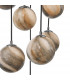 Cluster Pendant Light Polished Chrome Glass 1.5M, 12x G9