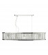 Bar Pendant Light Polished Chrome Aluminium, 5x G9