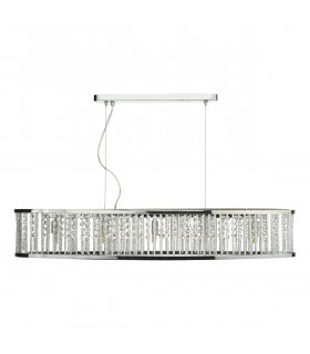 Bar Pendant Light Polished Chrome Aluminium, 5x G9