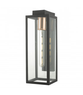 Lantern Wall Light Black IP43