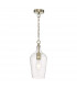 Dome Pendant Light Antique Brass Glass