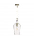Dome Pendant Light Antique Brass Glass