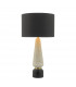 Table Lamp White & Black With Round Drum Shade