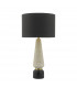 Table Lamp White & Black With Round Drum Shade
