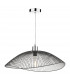 Wire Frame Easy Fit Pendant Light Black Twin Pack