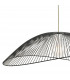 Wire Frame Easy Fit Pendant Light Black Twin Pack