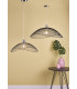 Wire Frame Easy Fit Pendant Light Black Twin Pack