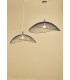 Wire Frame Easy Fit Pendant Light Black Twin Pack