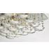 Flush Ceiling Light Polished Chrome & Crystal, 5x G9