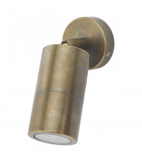 Spotlights Wall Light Antique Brass IP65, 1x GU10
