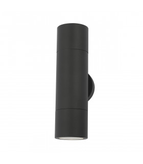 Up & Down Wall Light Black IP65, 2x GU10