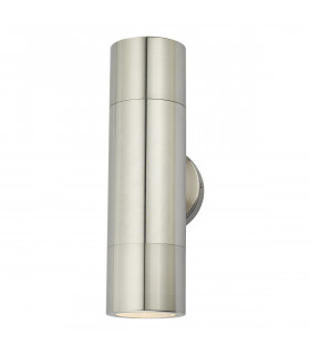Up & Down Wall Light Aluminium IP65, 2x GU10