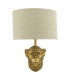 Monkey Wall Light Gold with Natural Linen Shade