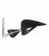 Semi Flush Ceiling Light Light Matt Black Polished Chrome, 3x E14