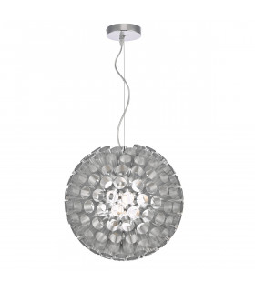 Sperical Pendant Light Brushed Chrome Small, 1x E27