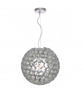 Sperical Pendant Light Brushed Chrome Small, 1x E27