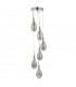 Cluster Pendant Light Smoked & Polished Chrome, 6x G4
