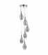 Cluster Pendant Light Smoked & Polished Chrome, 6x G4