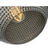 Dome Pendant Light Black And Smoked Textured Glass, 1x E27
