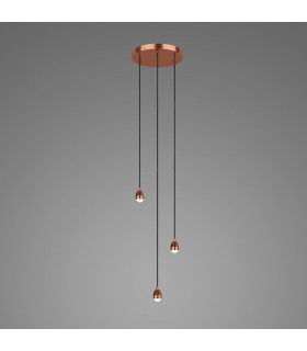 Cluster Modular Suspension Copper LED, 3x LED