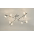 Semi Flush Ceiling Light Light Polished Chrome, 8x G9