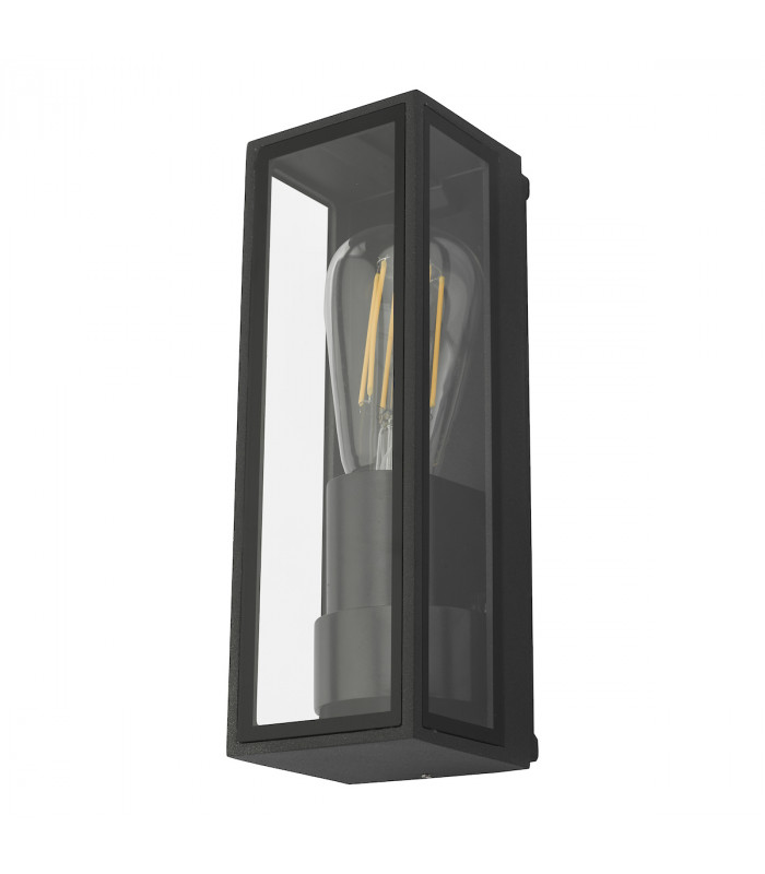 Lantern Wall Light Anthracite IP65, 1x E27