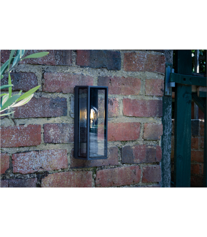Lantern Wall Light Anthracite IP65, 1x E27