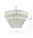 Pendant Light Glass & Polished Chrome, 9x E14