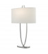 Table Lamp Polished Chrome with Oval Shade