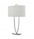 Table Lamp Polished Chrome with Oval Shade