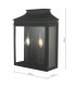 Lantern Coach Lantern Wall Light Black IP44, 2x E14