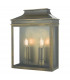 Lantern Coach Lantern Wall Light Weathered Brass IP44, 2x E14