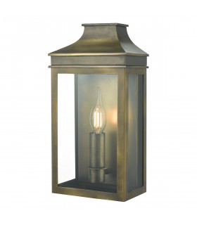 Lantern Coach Lantern Wall Light Weathered Brass IP44