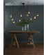 Pendant Light Antique Brass Matt Black, 10x E27