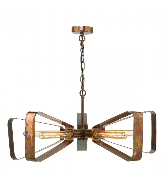 Pendant Light Oiled Copper, 5x E27