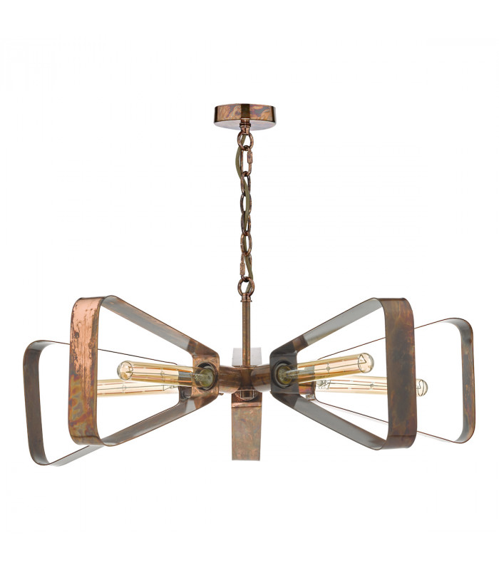Pendant Light Oiled Copper, 5x E27
