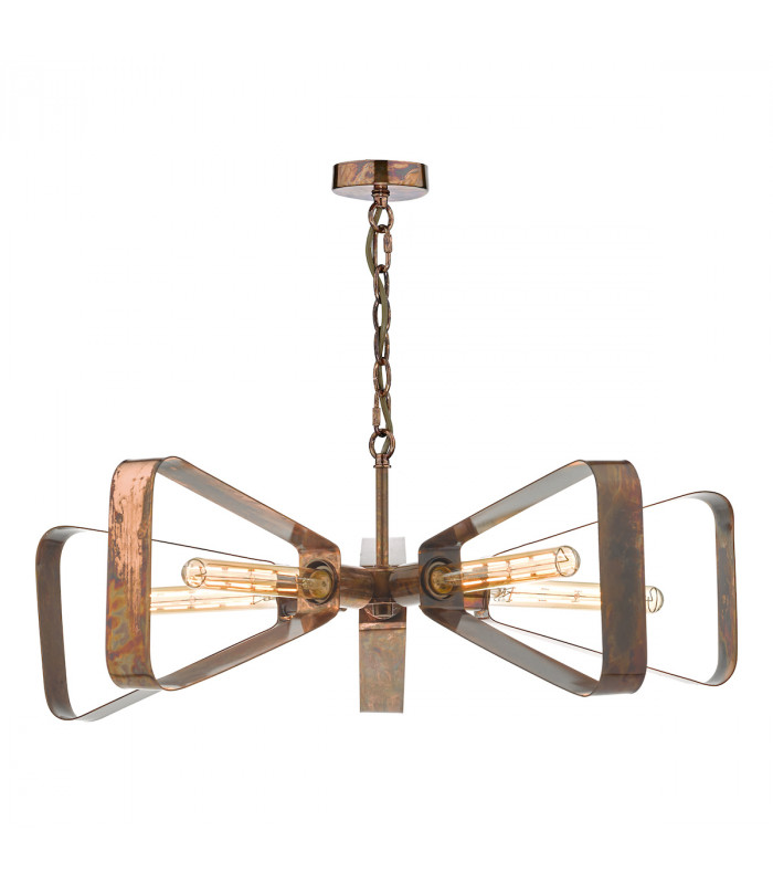 Pendant Light Oiled Copper, 5x E27