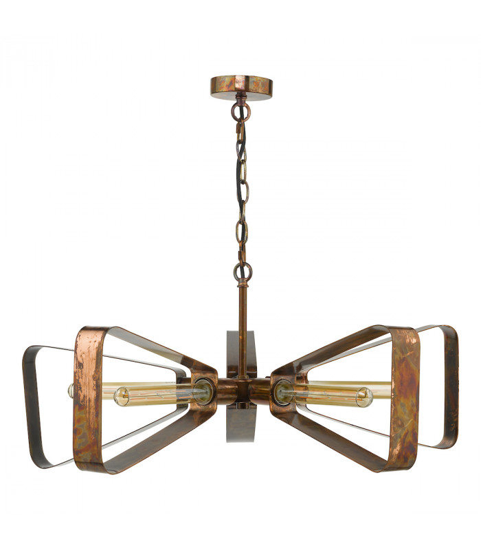 Pendant Light Oiled Copper, 5x E27