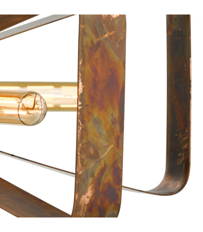 Pendant Light Oiled Copper, 5x E27