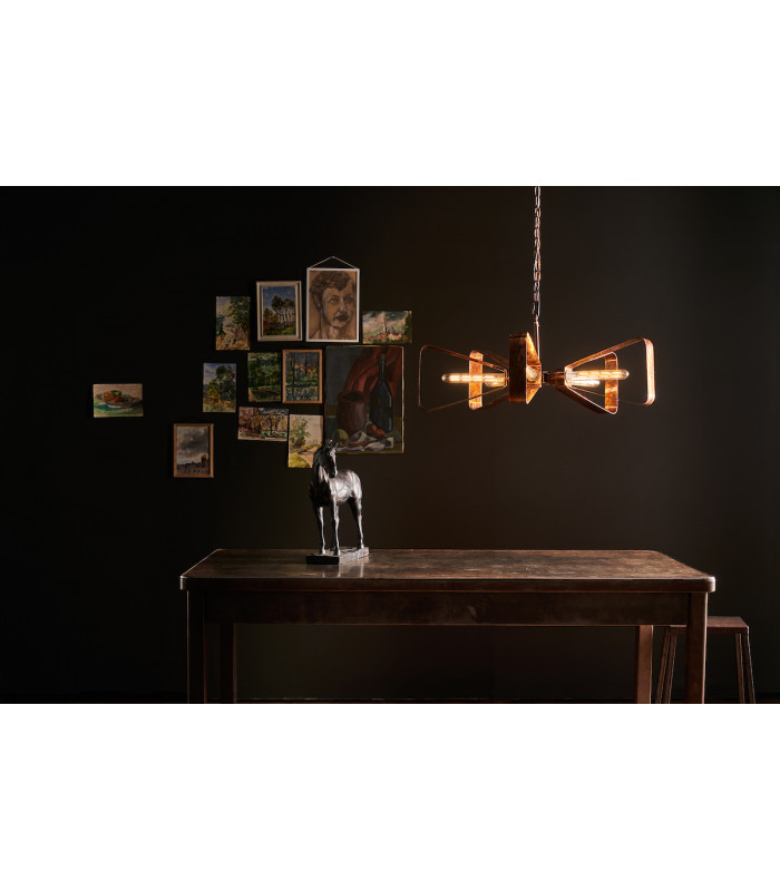 Pendant Light Oiled Copper, 5x E27