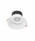Integrated LED 1 Light Recessed Downlight Matt White IP44 - Warm White - 1