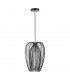 Wire Frame Single Pendant Light Black And Chrome, 1x E27
