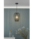 Wire Frame Single Pendant Light Black And Chrome, 1x E27