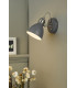 Single Wall Light Dark Grey Satin Chrome