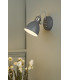 Single Wall Light Dark Grey Satin Chrome