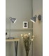 Single Wall Light Dark Grey Satin Chrome